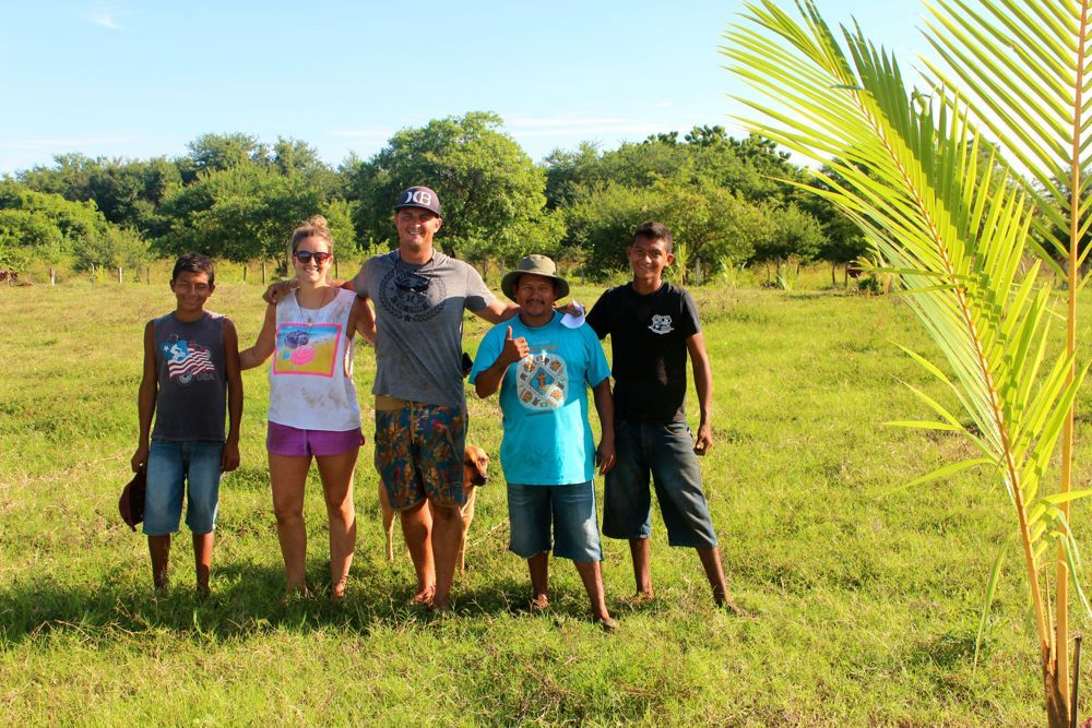 Katie and Damian Plant Trees on Lot 14